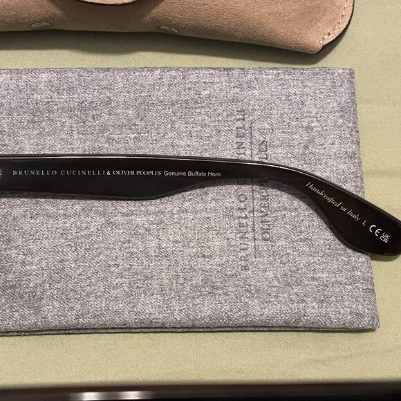 BRUNELLO CUCINELLI x OLIVER PEOPLES Mr. Brunello Horn Sunglasses - Picture 8 of 16